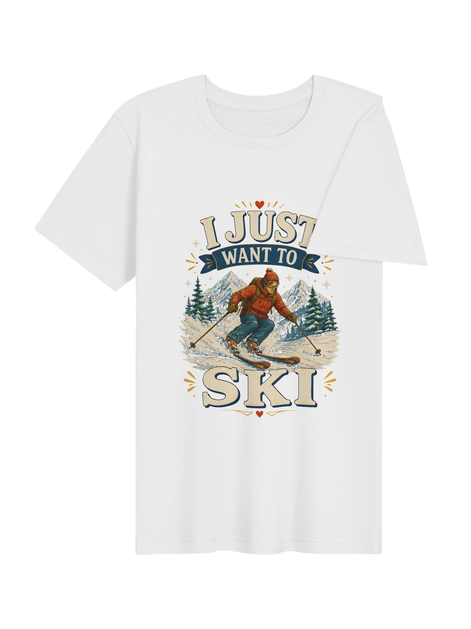I Just Want To Ski Tee product image (33)