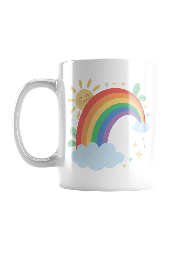 Rainbow Sun and Clouds Coffee Mug product image (1)