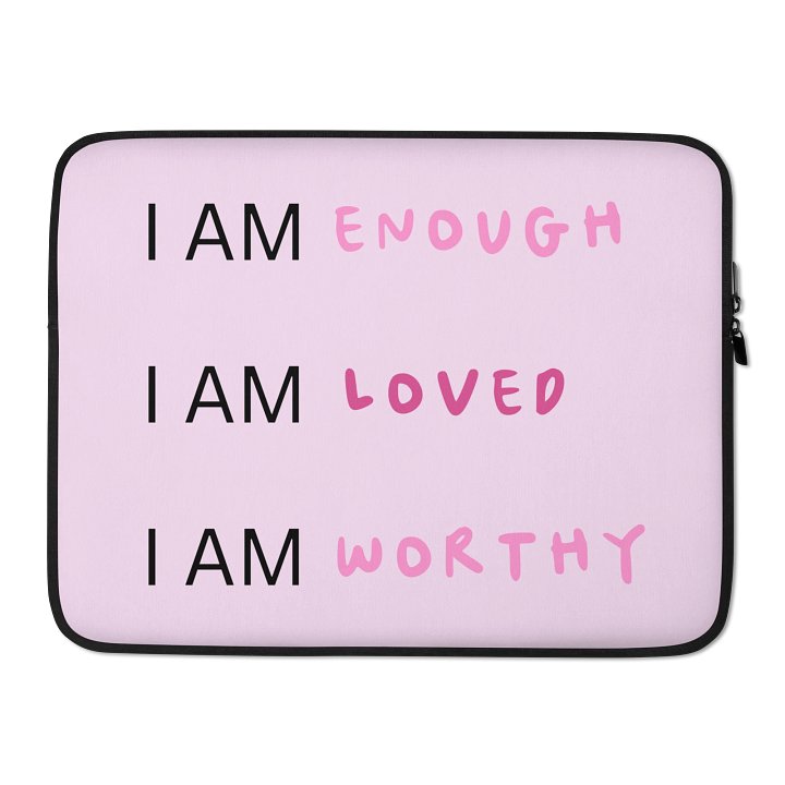 I am loved laptop sleeve product image (2)