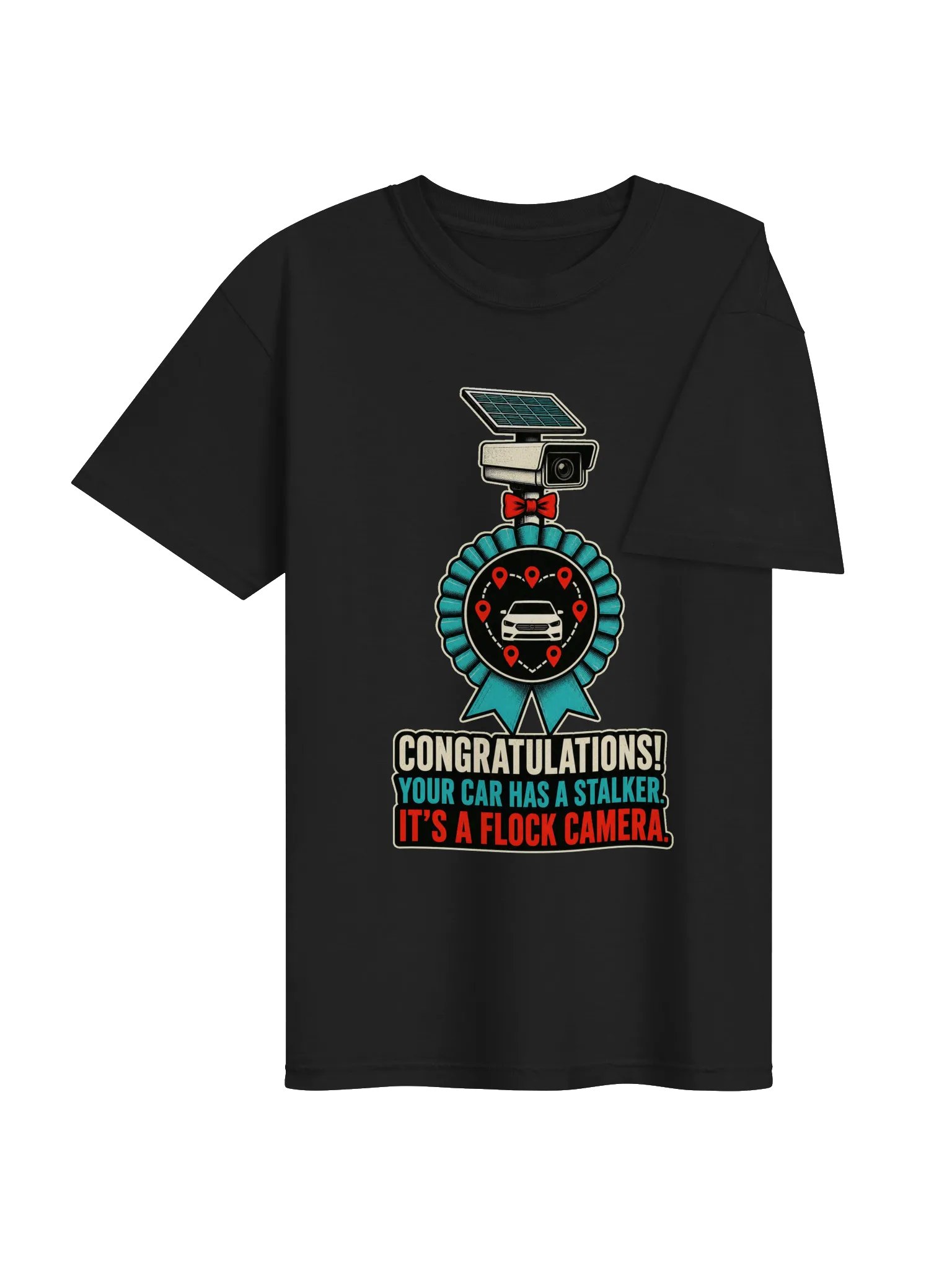 Your Car Has a Stalker — Flock Camera Heavyweight T-Shirt product image (9)