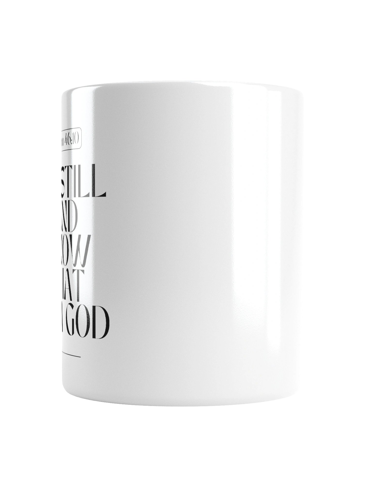 Psalm 46:10 White Glossy Mug product image (6)