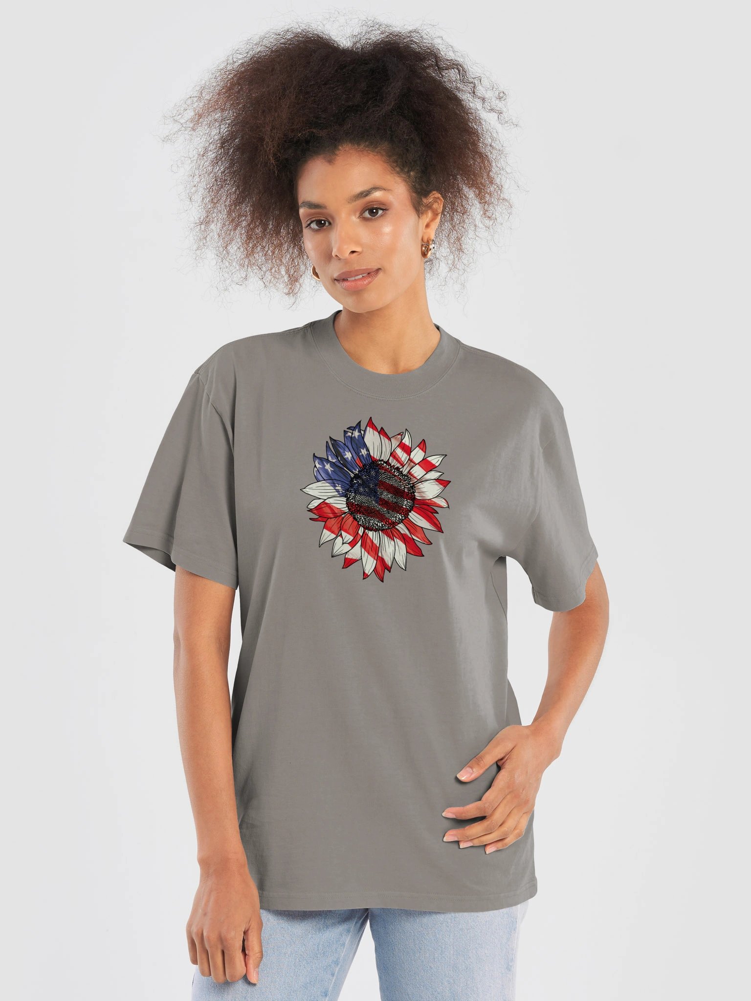 Liberty Bloom Oversized Faded Tee product image (1)