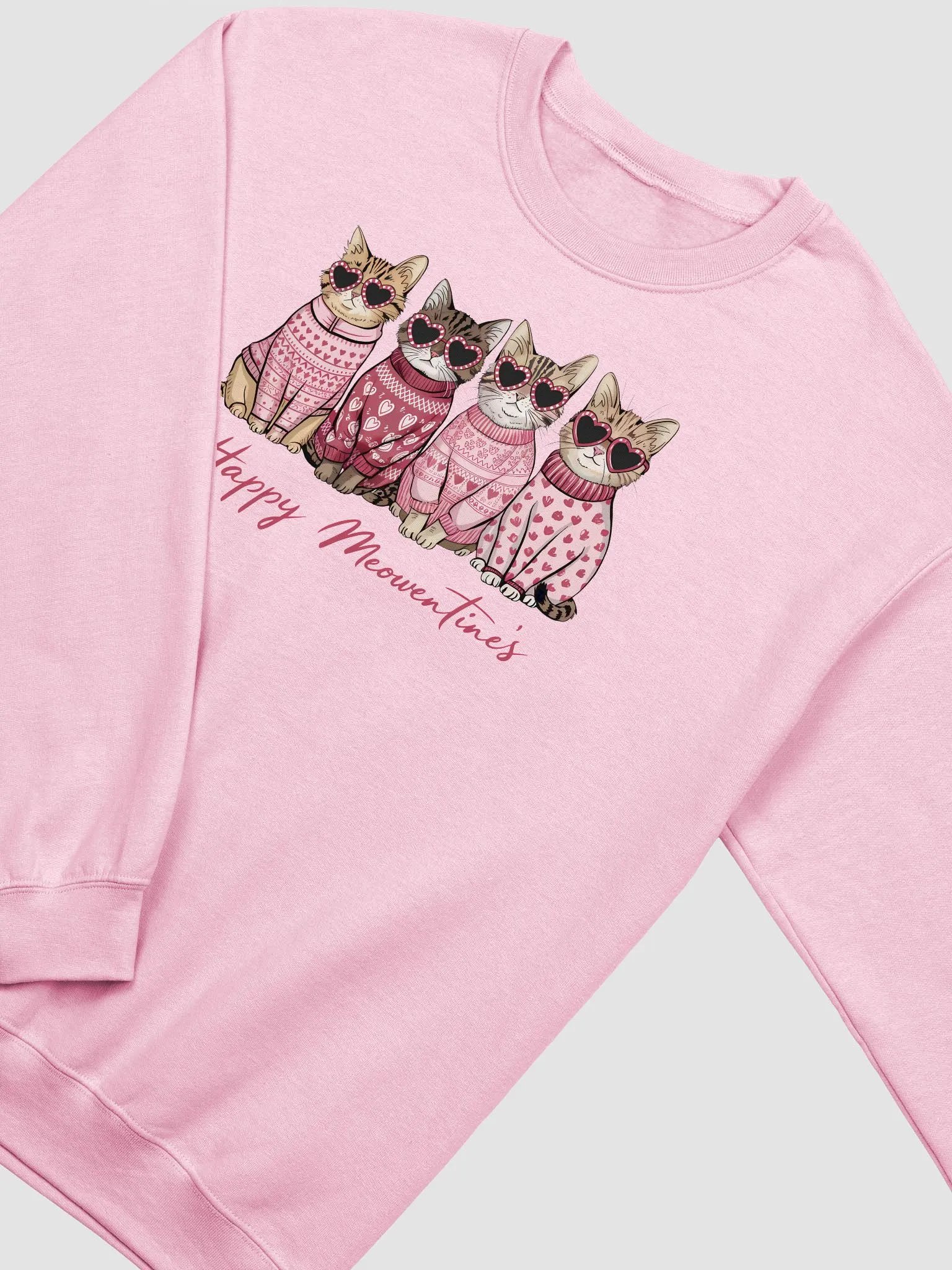 Purr-fectly Adorable: Happy Meowentine's Sweatshirt product image (6)