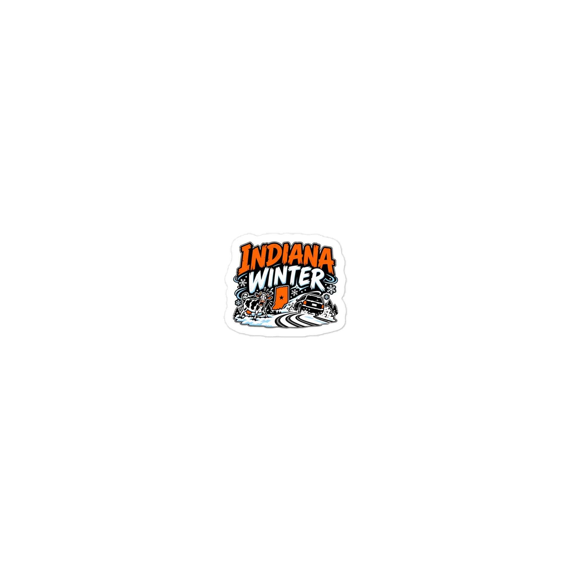 Indiana Winter Die-Cut Sticker product image (1)
