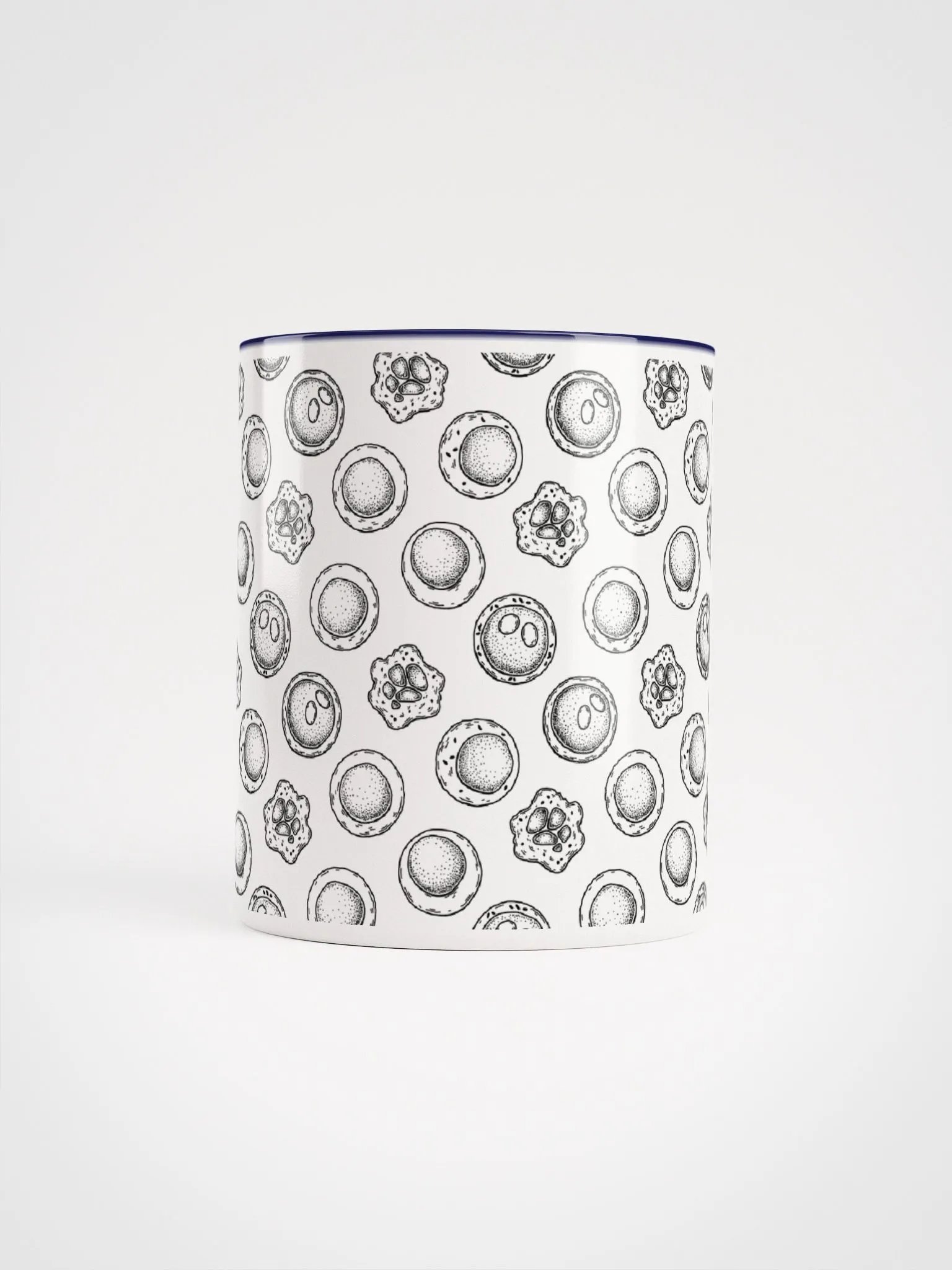 "Stem cells pattern" Ceramic Mug with color inside product image (4)