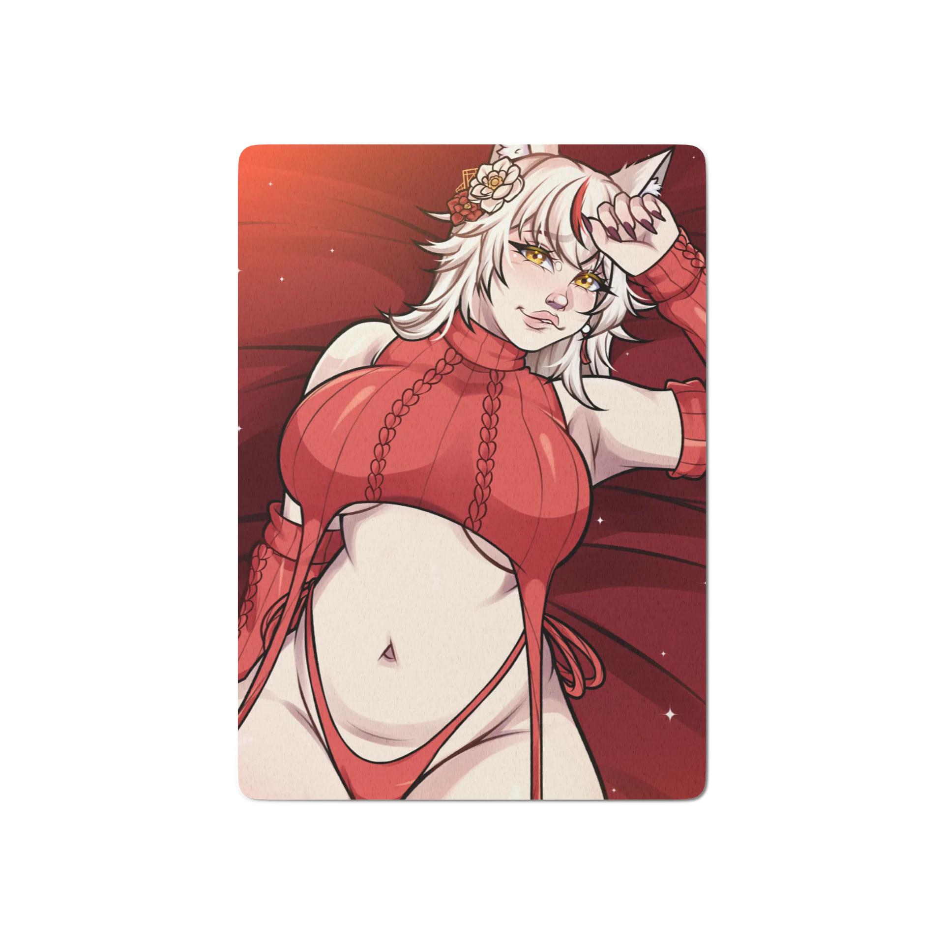 Snuggle Me Red Playing Cards product image (1)