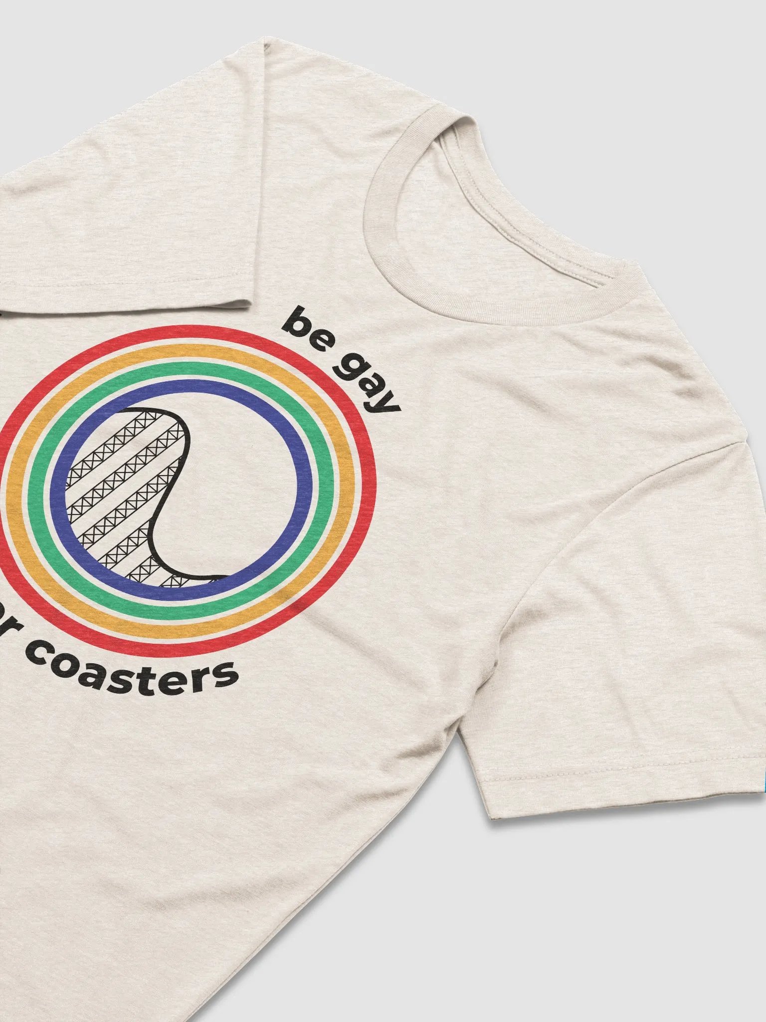 Be Gay, Ride Rollercoasters (light - tri-blend) product image (3)