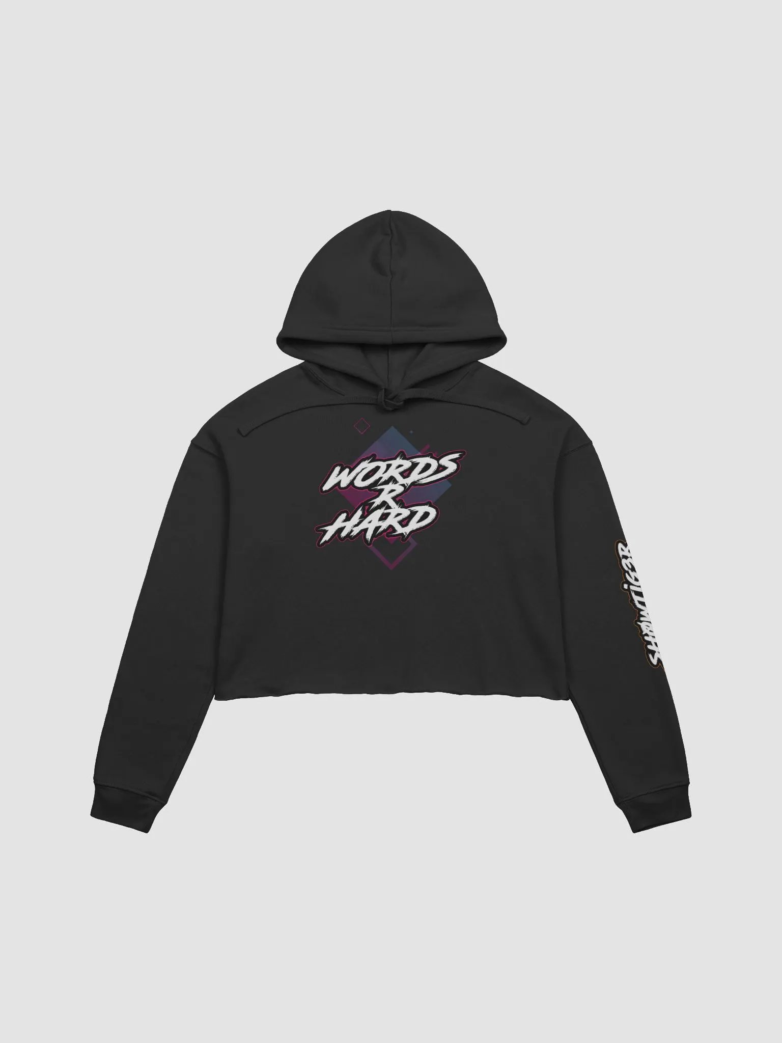 Words R Hard - Women's Crop Hoodie product image (2)