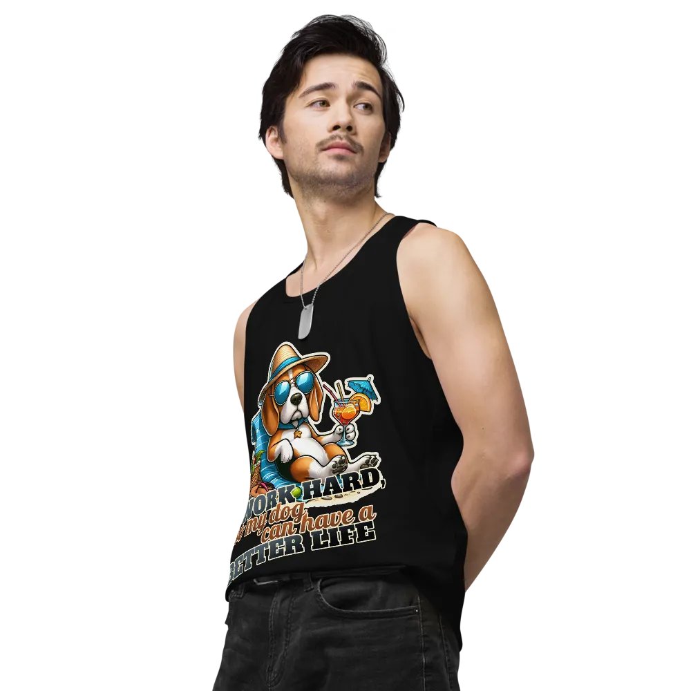 Work Hard - Beagle Beach - Tank Top product image (18)