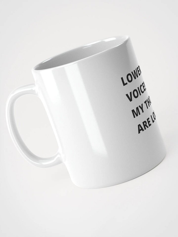 Loud Thoughts White Glossy Mug product image (2)