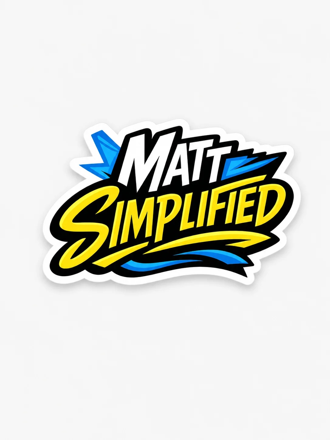MattSimplified Logo Sticker product image (1)