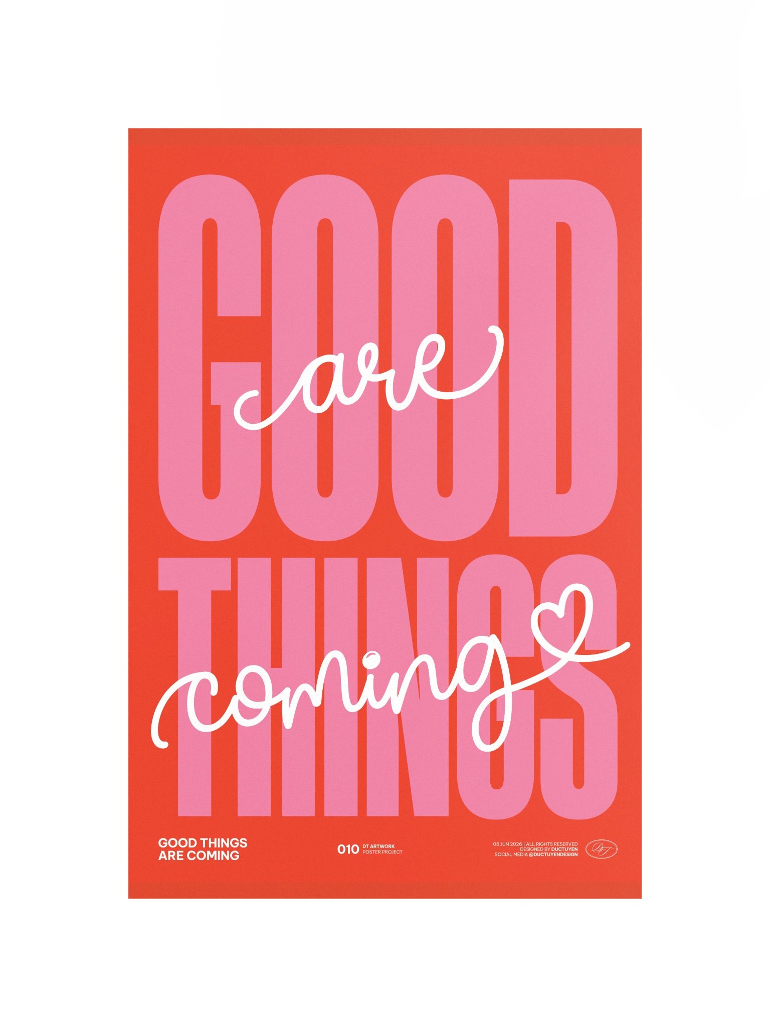 "GOOD THINGS ARE COMING" Print Poster (Unframe) product image (7)