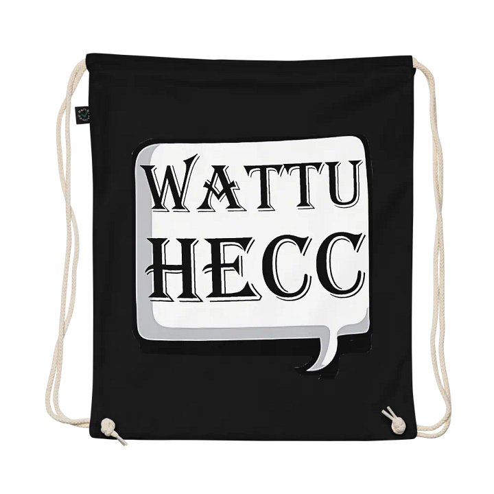 wattuhecc EarthPositive Organic Cotton Drawstring Bag product image (1)