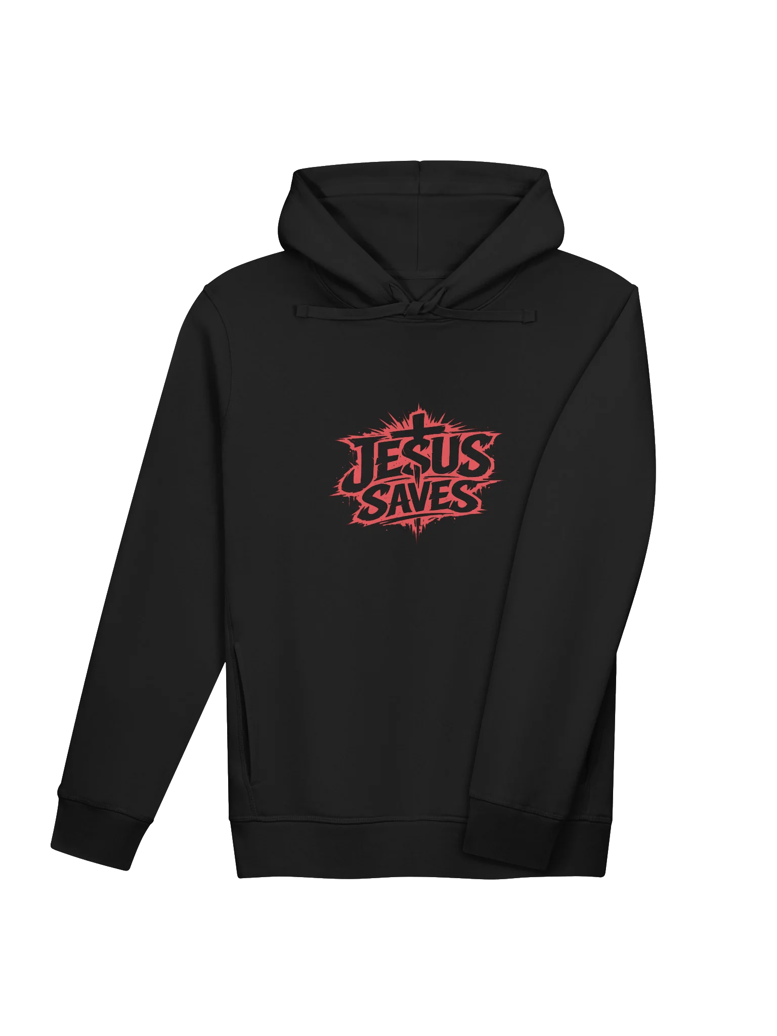 Jesus Saves Hoodie (red text) product image (14)