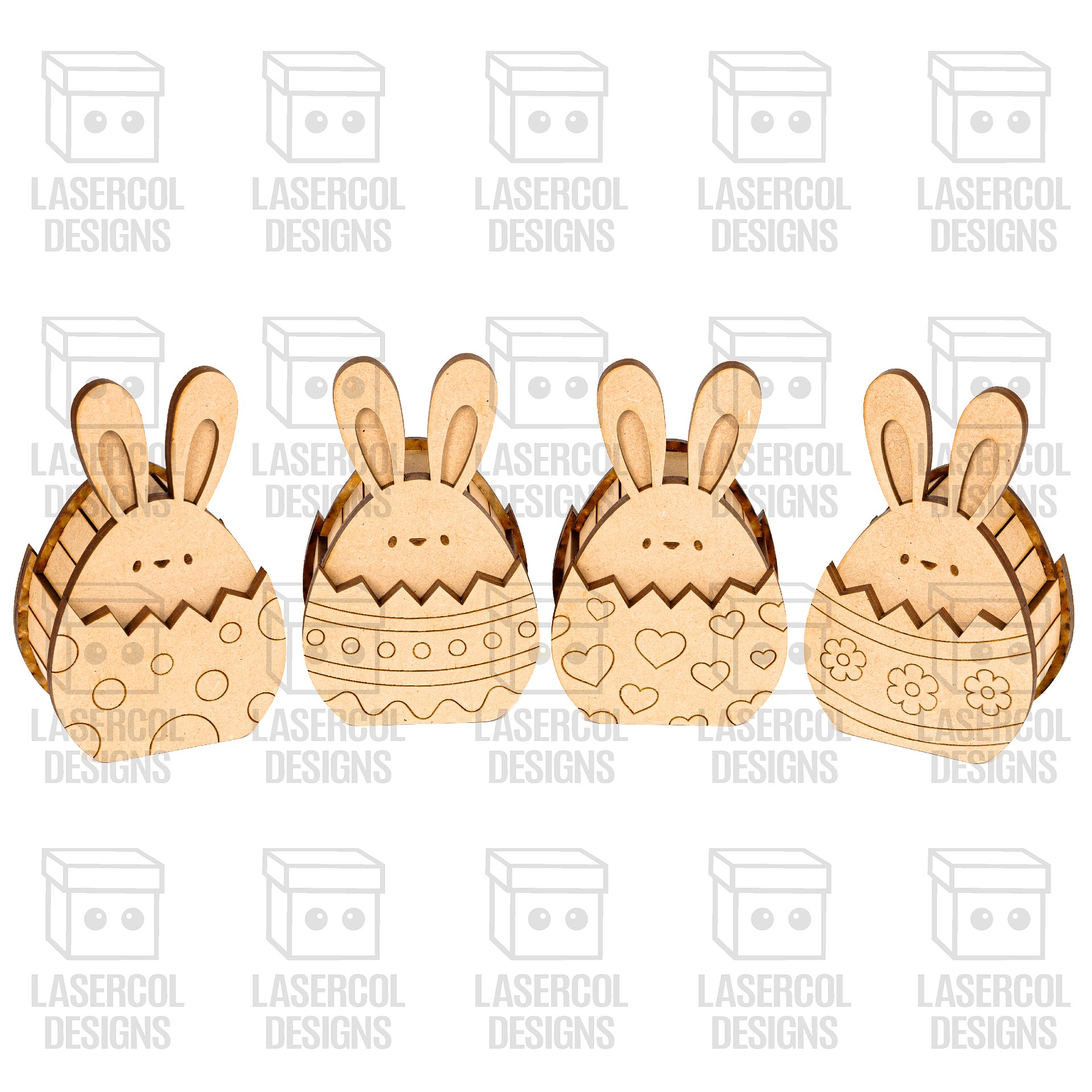 Easter Bunny Egg Box (2 Sizes, 4 Styles) - Laser Cut Files product image (10)