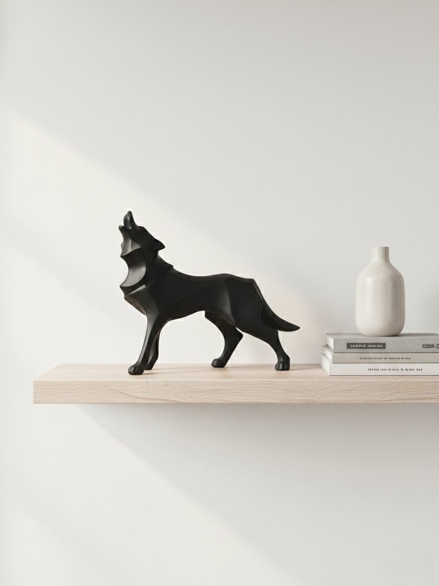 Abstract Wolf Statue | Geometric Animal Figurines | Nordic Home Decor | Office Room Interior Decoration | Sculpture Crafts product image (8)