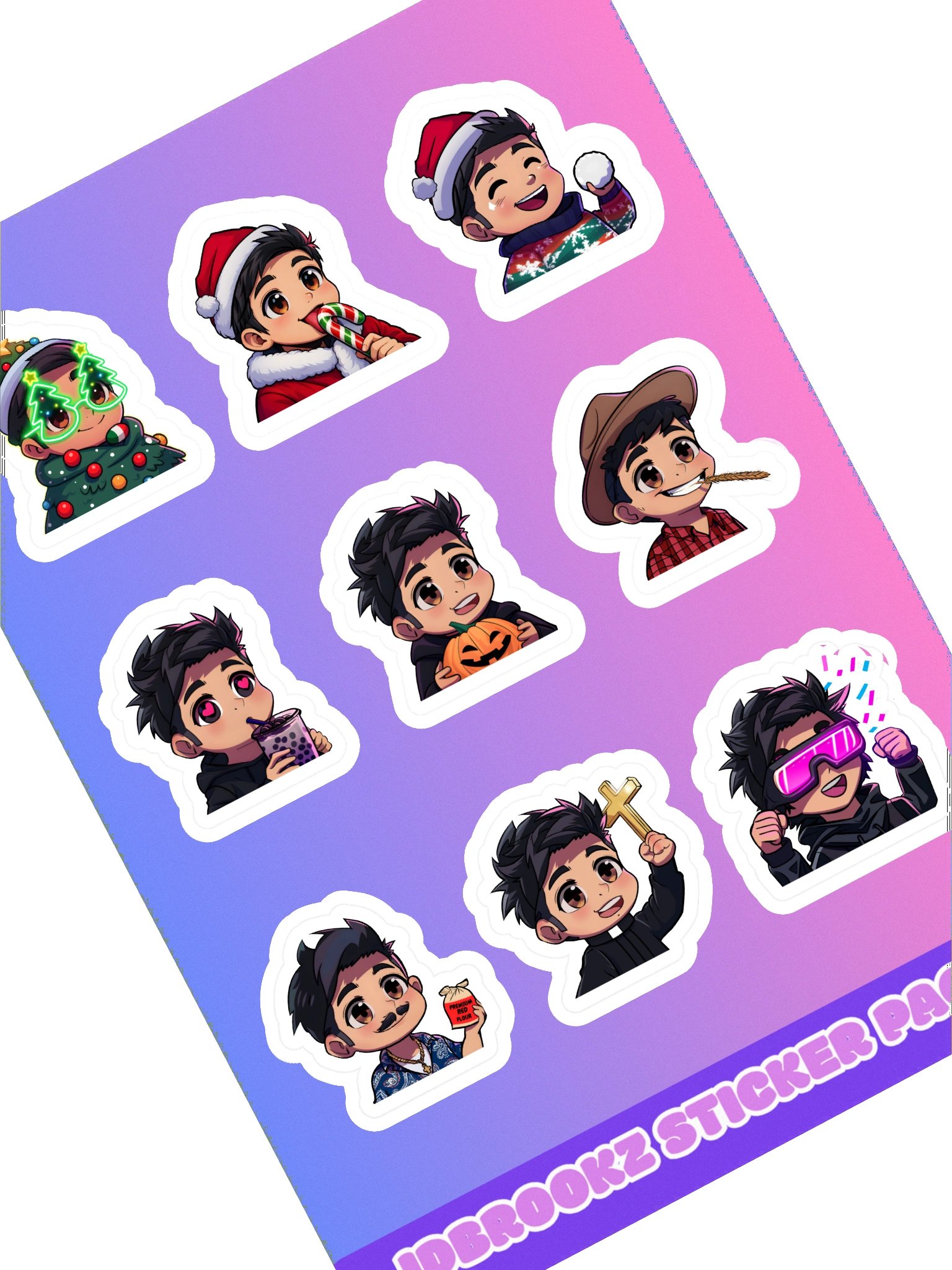 JDBrookz Emote Sticker Sheet #2 product image (2)