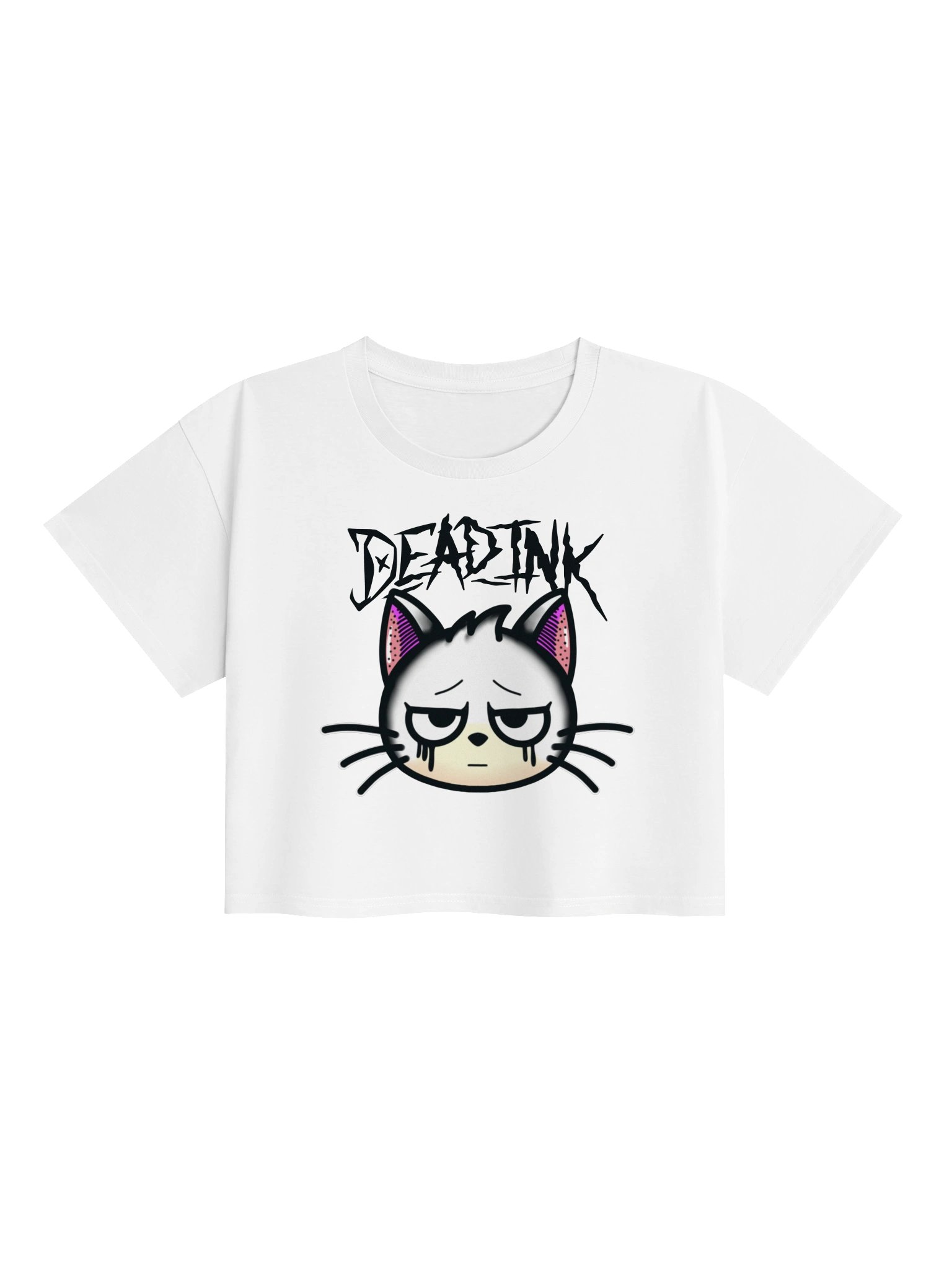 White Cat Logo Crop Tee product image (4)
