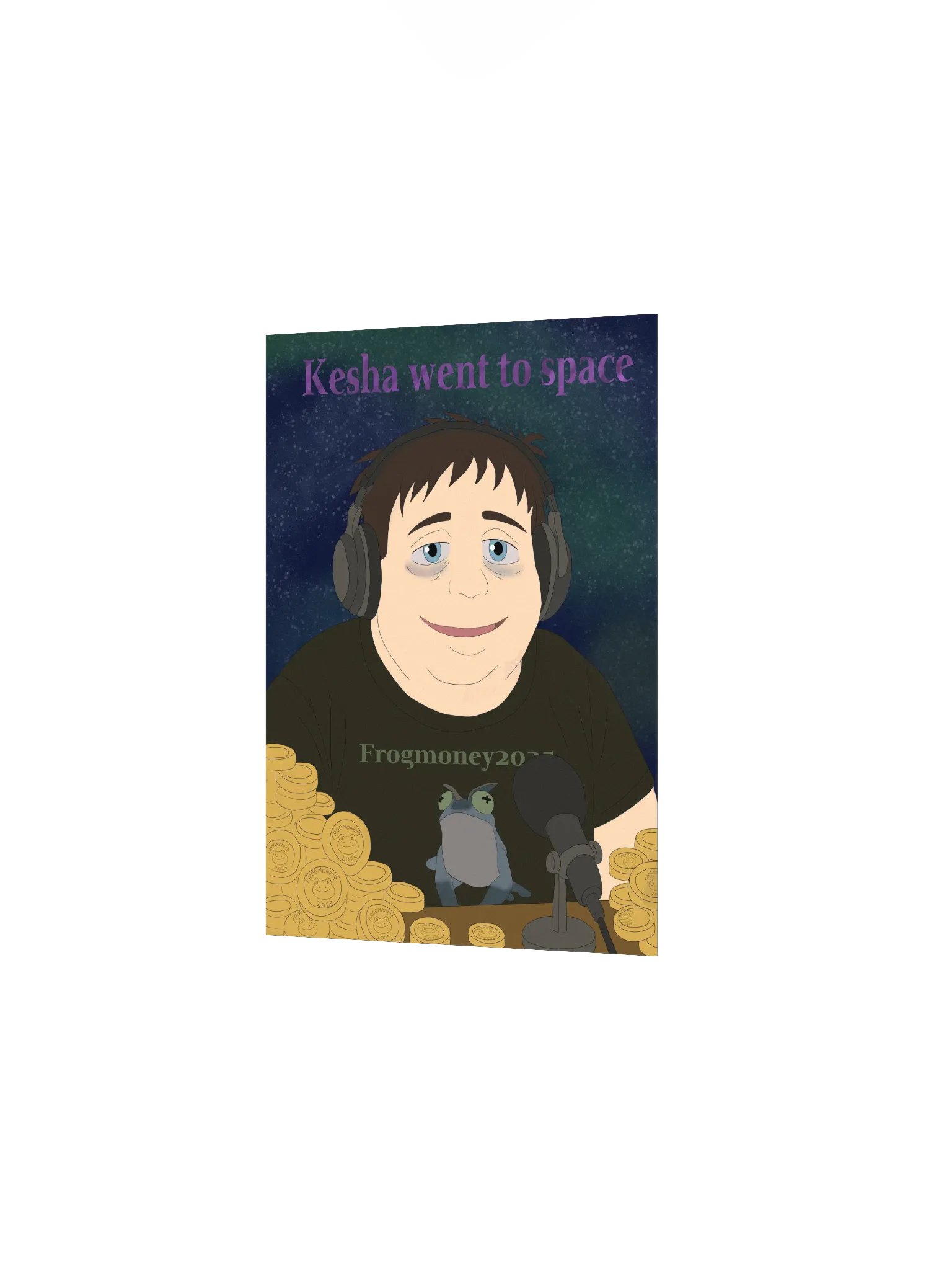 FROGMONEY2025 Kesha Went To Space Meme-orial Print product image (2)