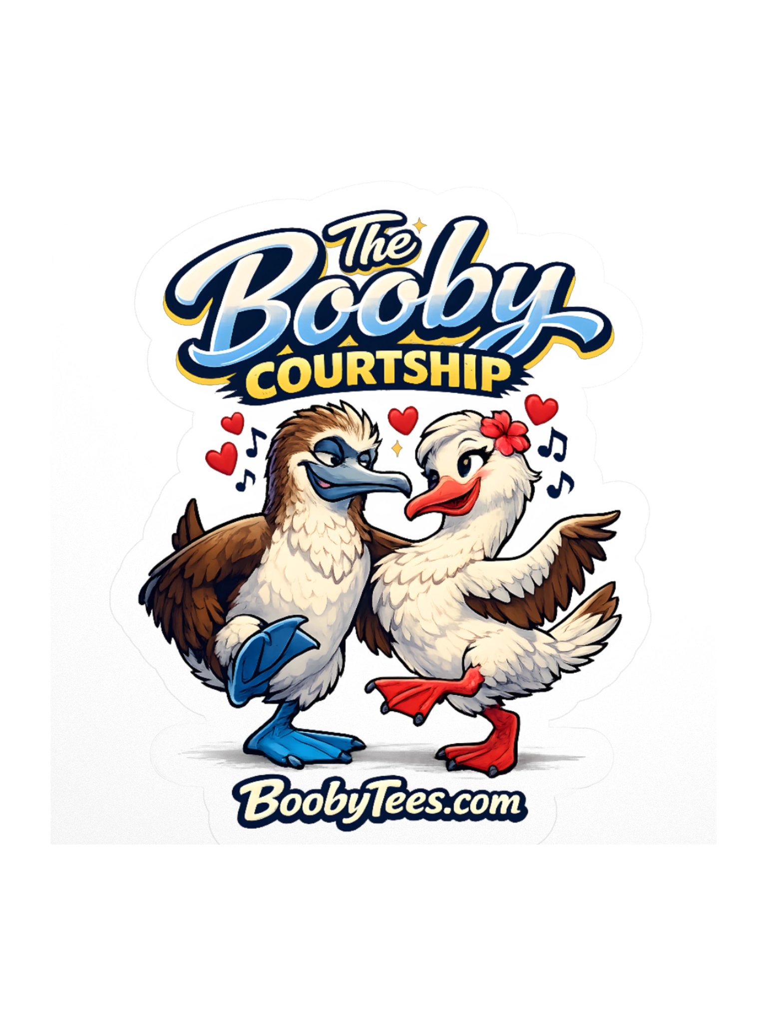 The Booby Courtship Sticker product image (1)
