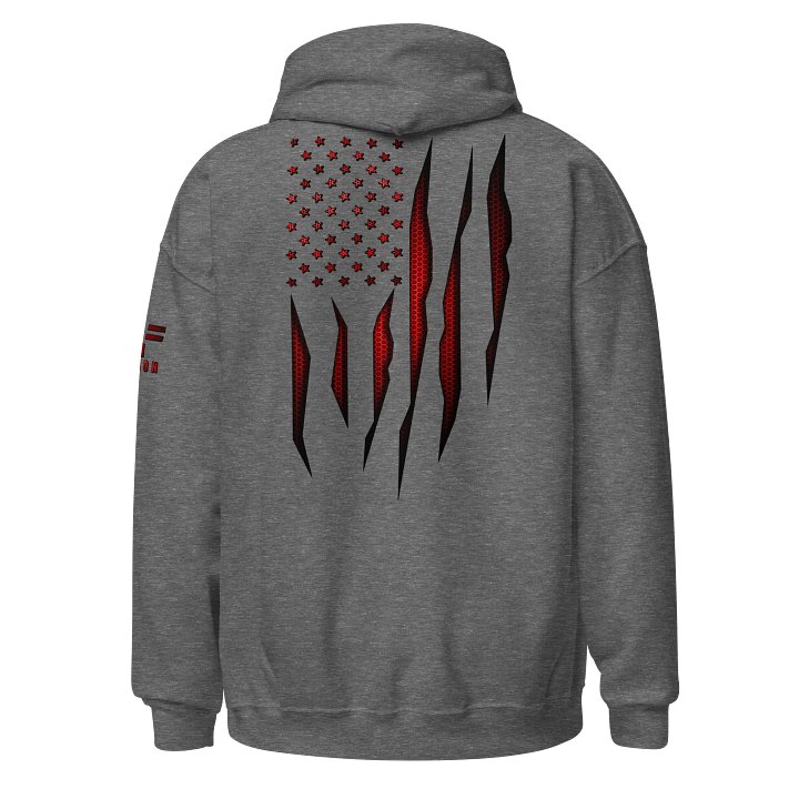 Red Carbon Onyx American Flag Hoodie product image (5)