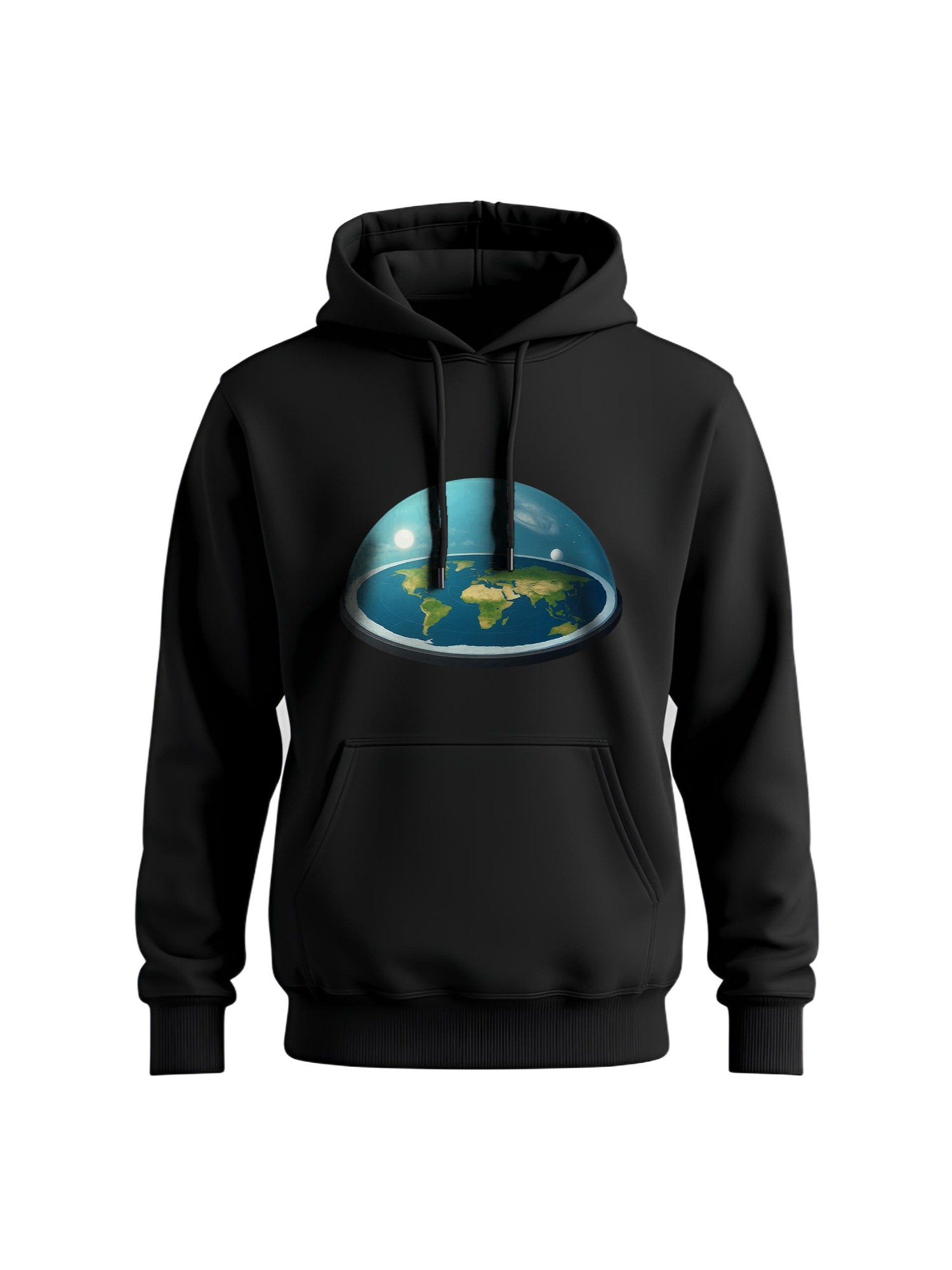 Flat Earth Dome Model - 3D Scientific Visualization Hoodie product image (1)