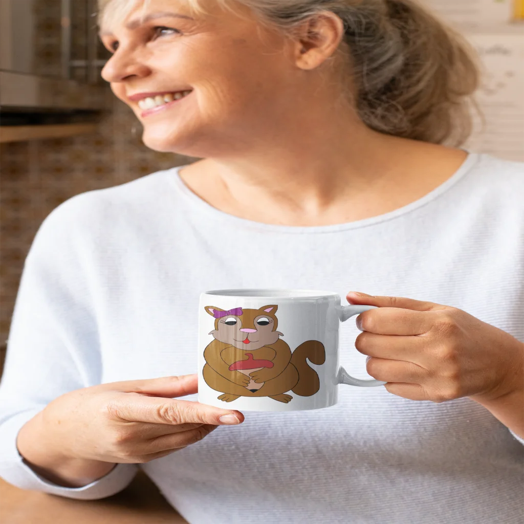 Just a Little Bit Squirrely Fun Pun Mug product image (1)