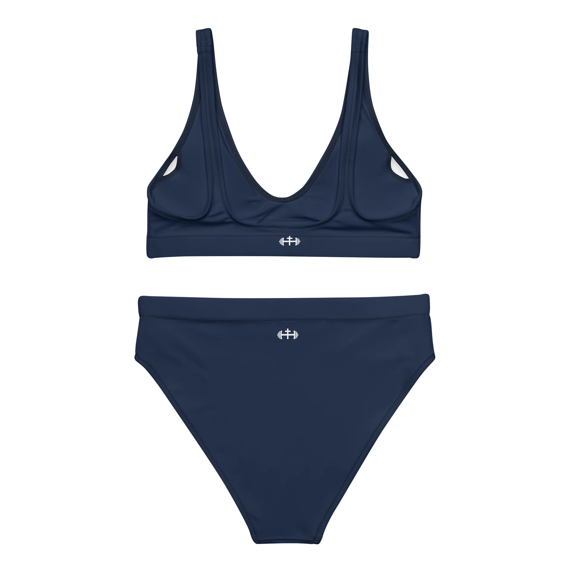 His House Womens High Waisted Bikini Set - Navy product image (6)