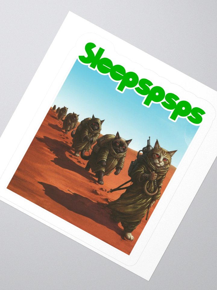 SLEEPSPSPS KISS CUT STICKER product image (5)