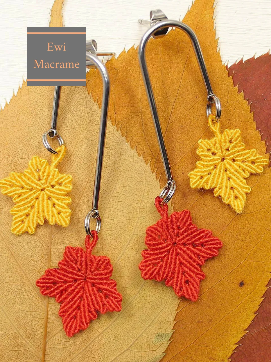 Micro Macrame Maple Leaf – Photo Tutorial product image (7)