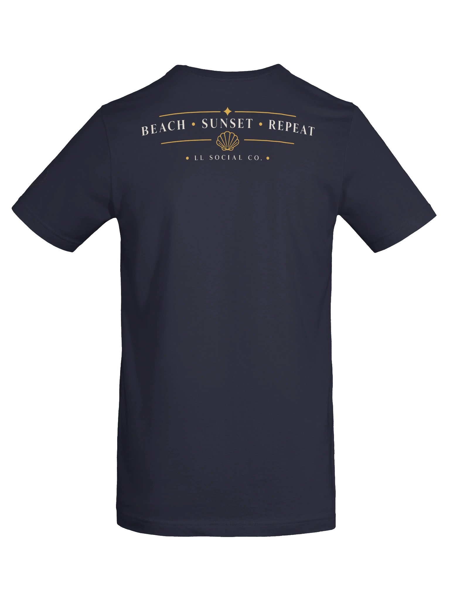 LL Social Co. Beach Sunset Essential Tee — Clam Shell | Ivory product image (58)