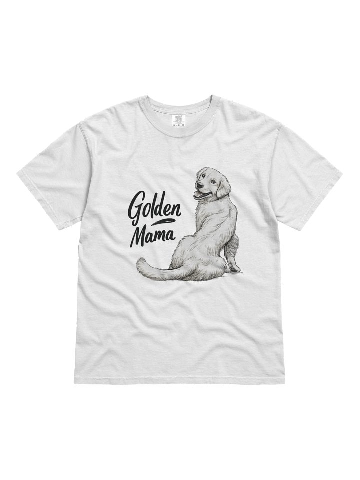 Golden Mom Vintage T-Shirt – Comfort Colors 1717 Heavyweight Golden Retriever Tee product image (2)
