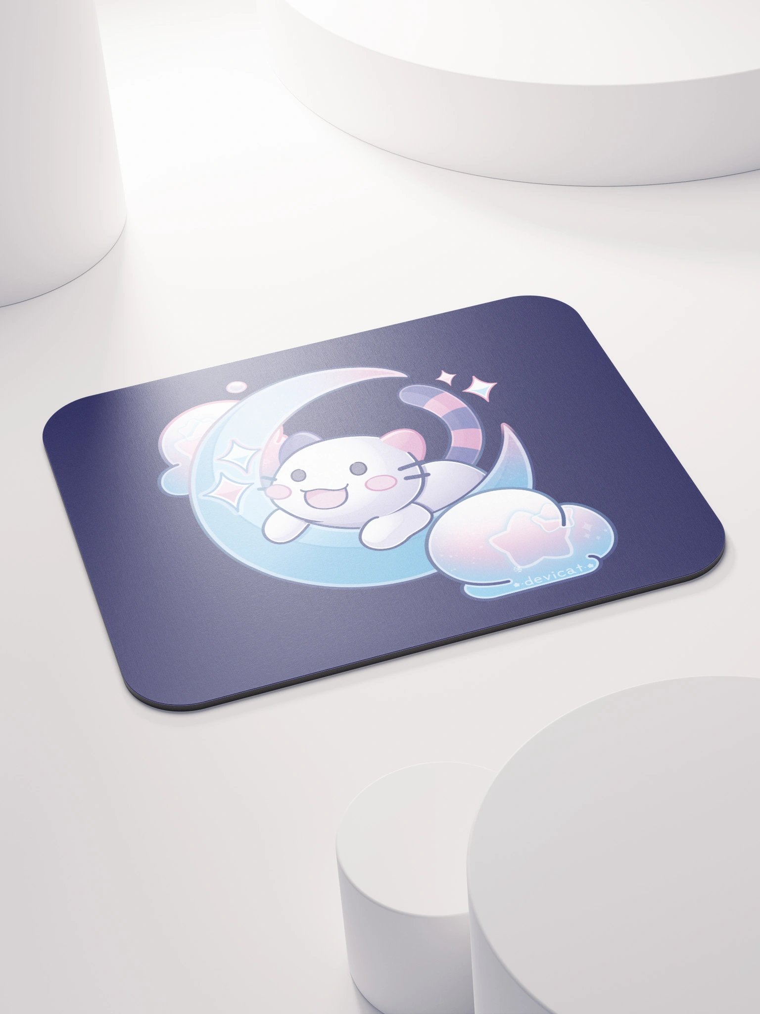 CandiCat on the Moon 2025 Mouse Pad product image (4)