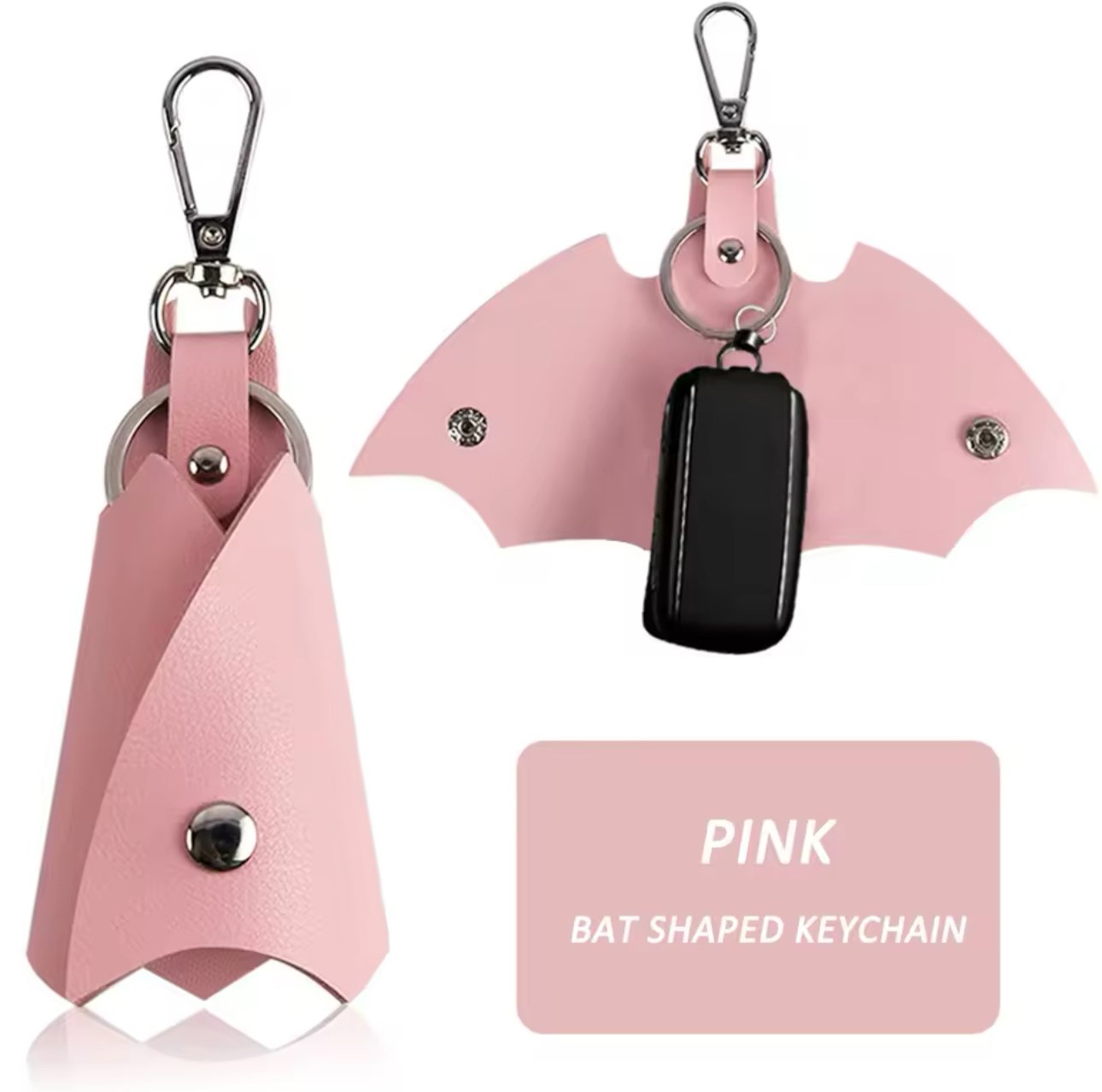 Batman Key cover Leather Keychain Key Holder Waist Bat Car Keys Keyrings Case product image (11)