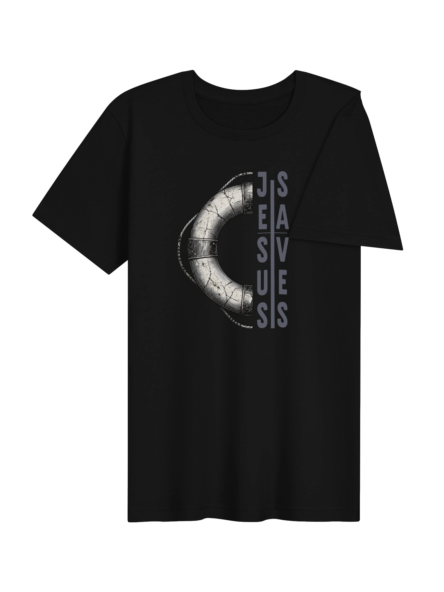 Jesus Saves – Lifesaver Cross Tee product image (38)