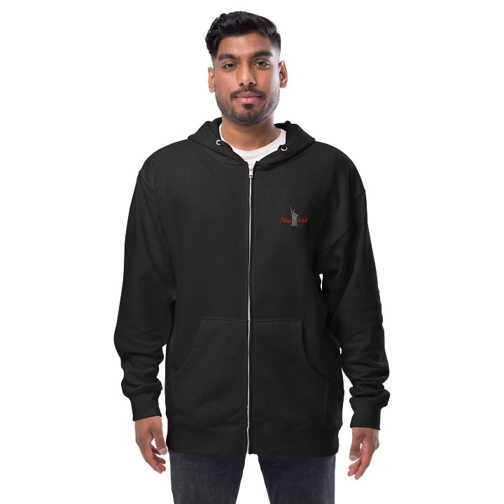 Liberty's Embrace Embroidered New York Zip-Up Hoodie product image (13)