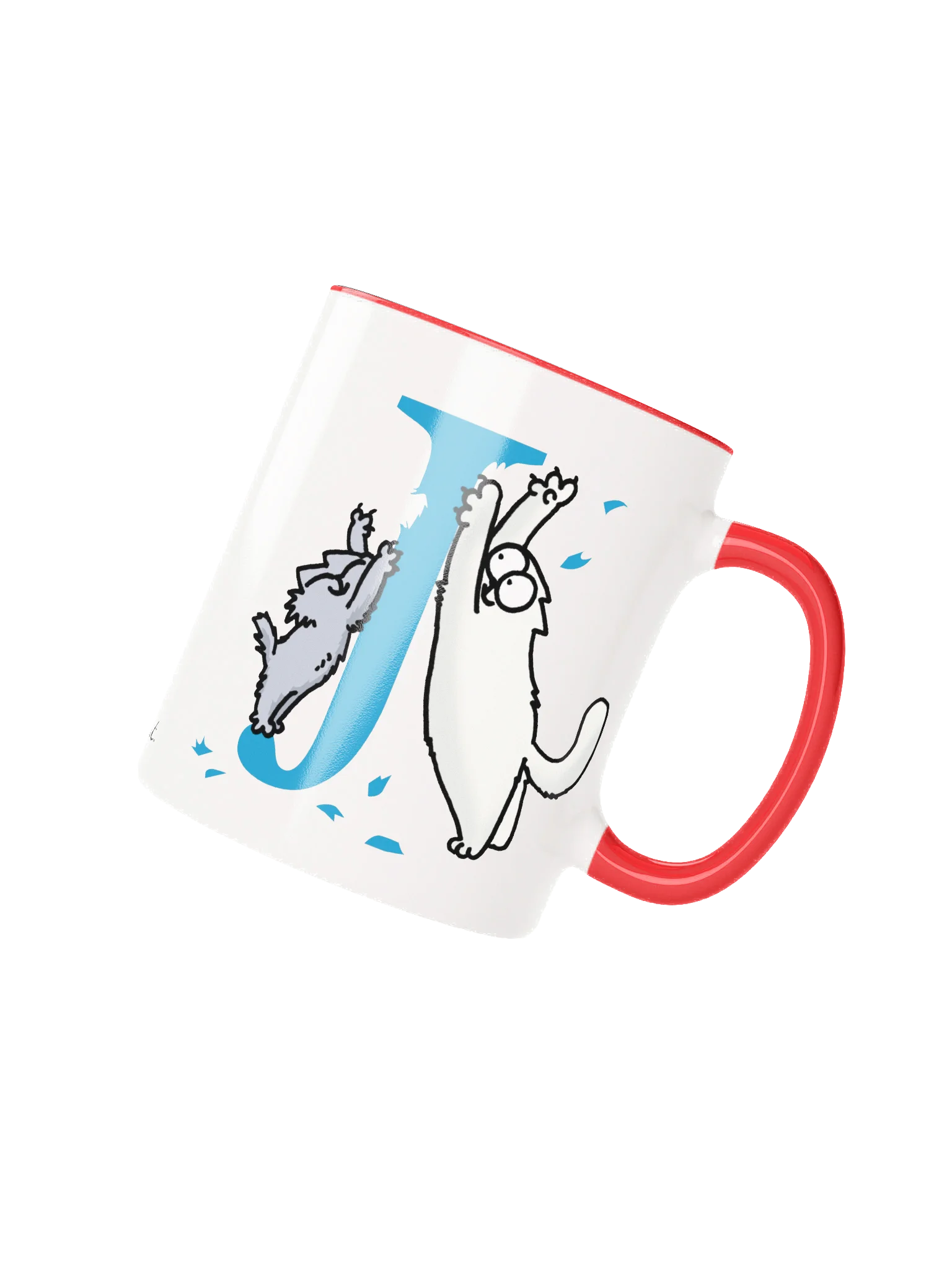 Cat Monogram Mug - J product image (1)
