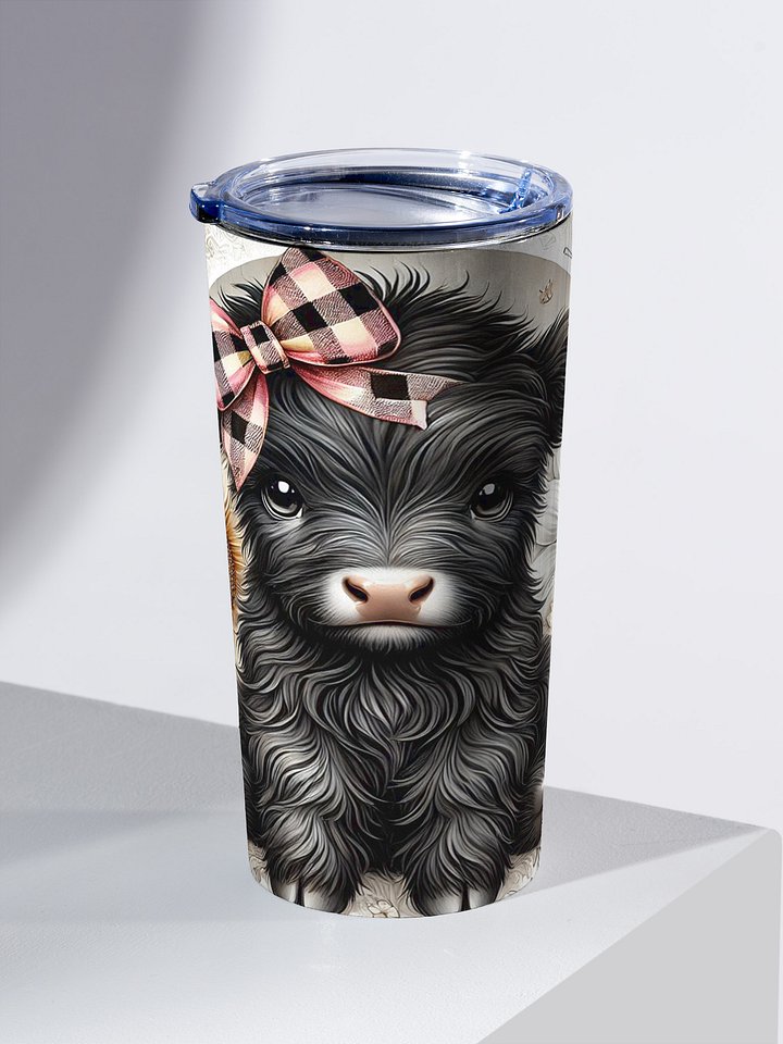 Fluffy Animal Sunflower Stainless Steel Tumbler product image (2)
