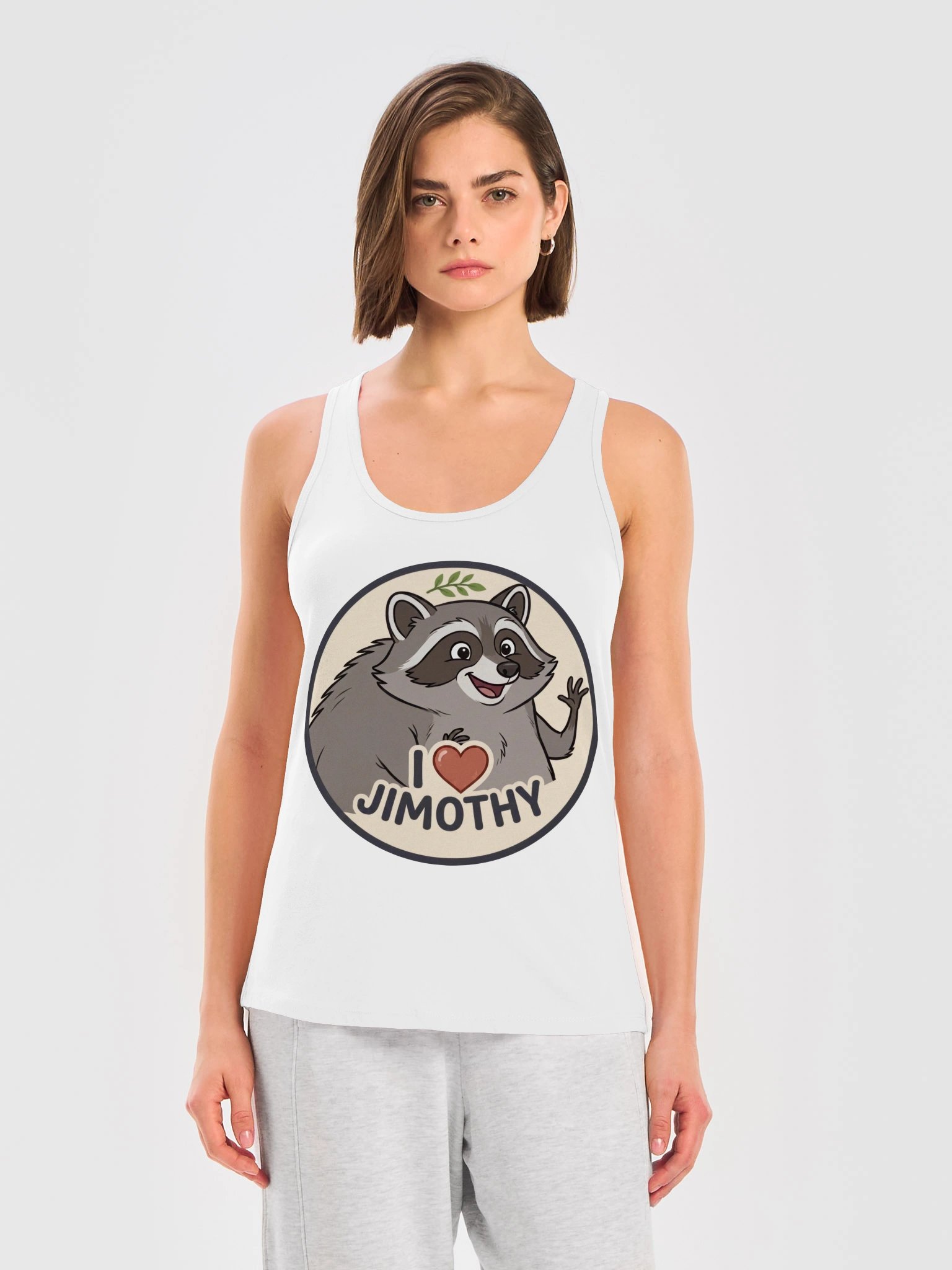 I Love Jimothy Women's Racerback Tank product image (4)