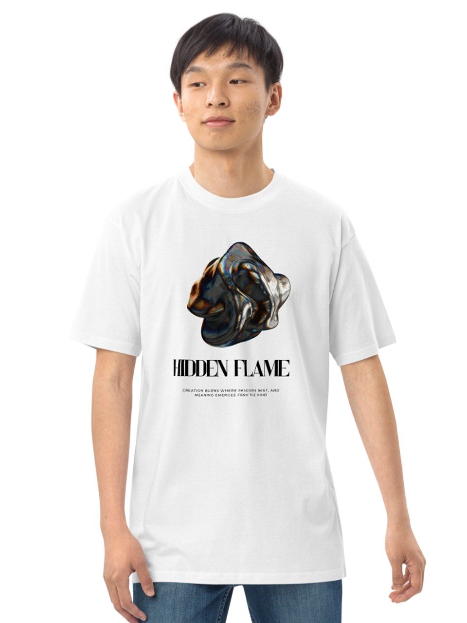 Hidden Flame Men’s Premium Heavyweight Tee by Cotton Heritage MC1086 product image (3)