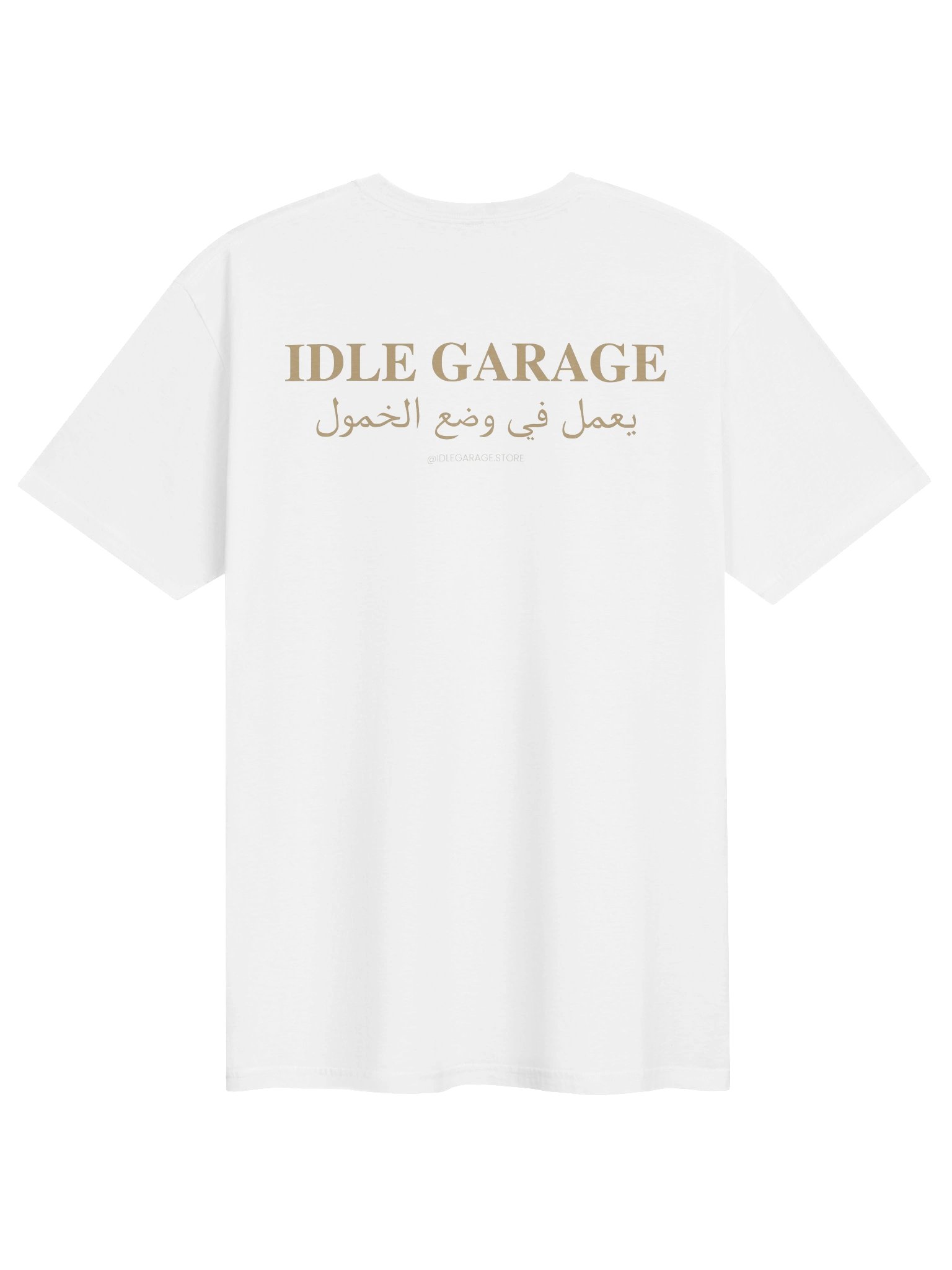 Idle Garage IG Gold Arabic Logo Tee product image (2)