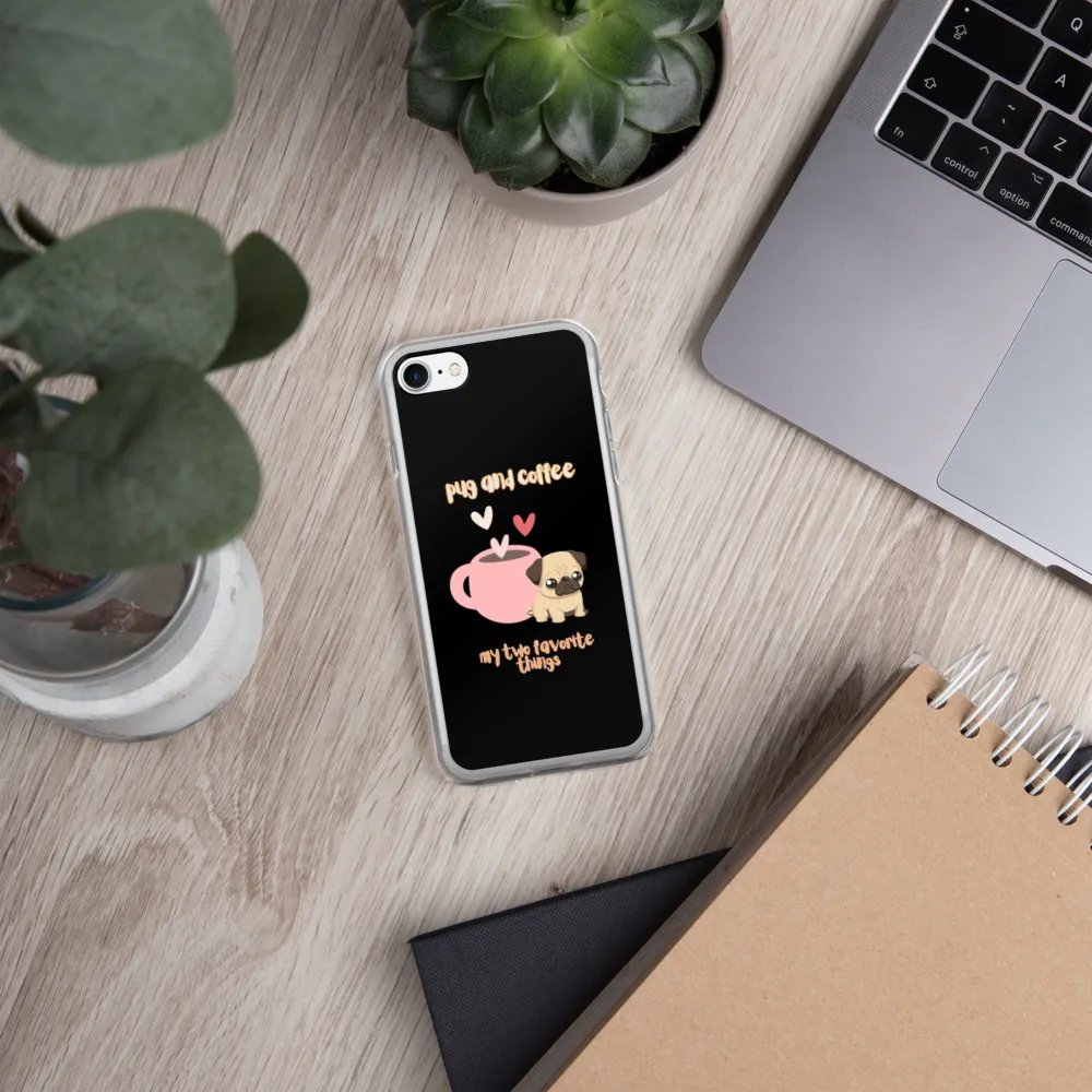 Pug & Coffee Love iPhone Case product image (331)