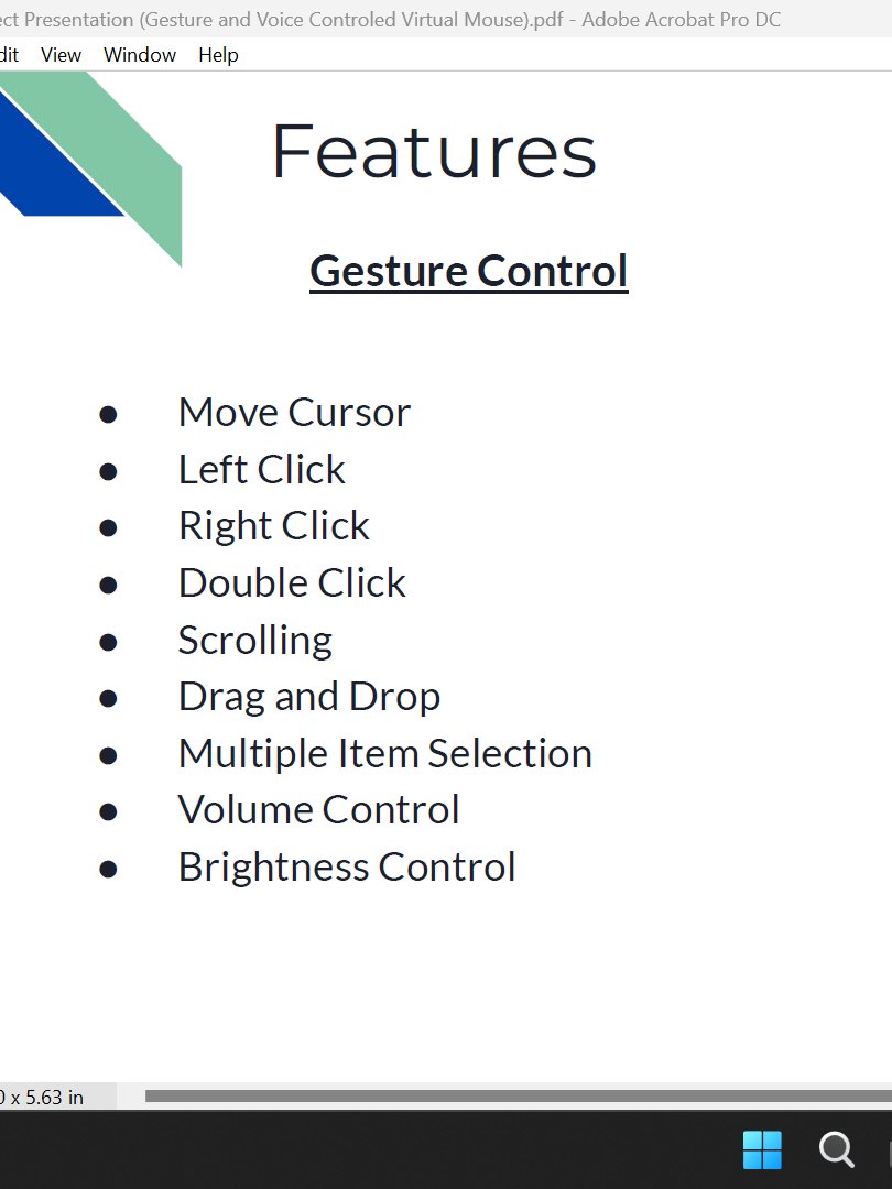 Gesture and Voice-Control Based Virtual Mouse Project product image (9)