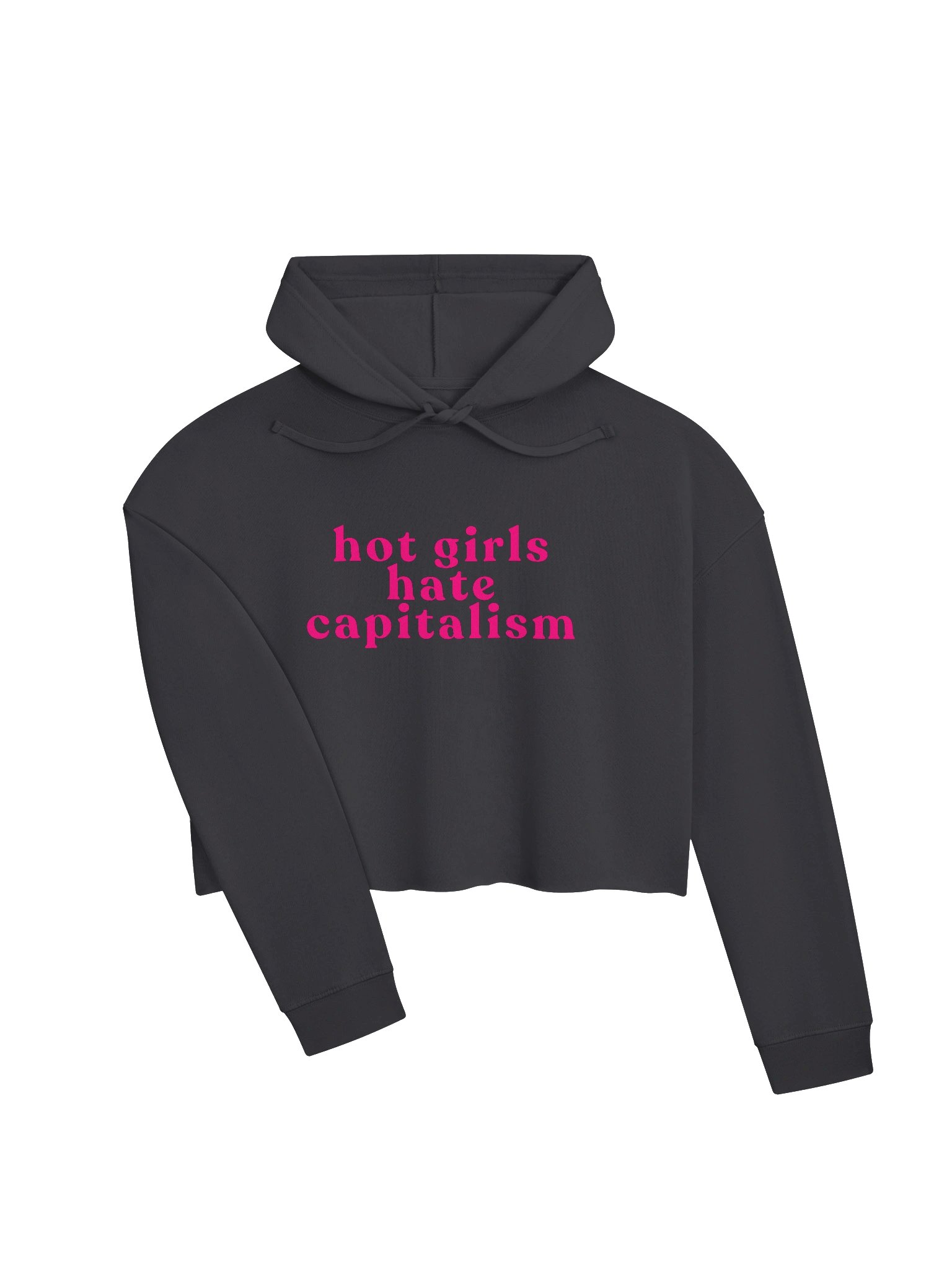 hot girls hate capitalism - cropped sweatshirt product image (3)