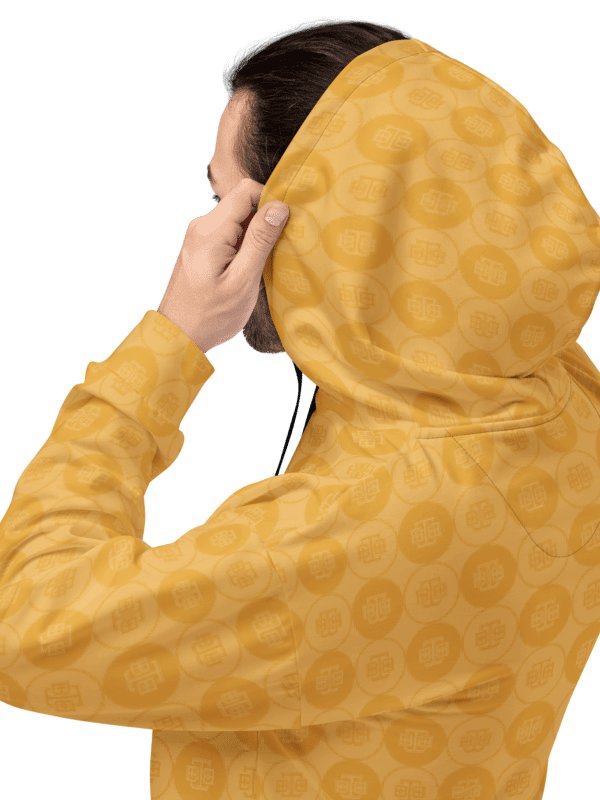 BBB All Over Print Yellow Hoodie product image (9)