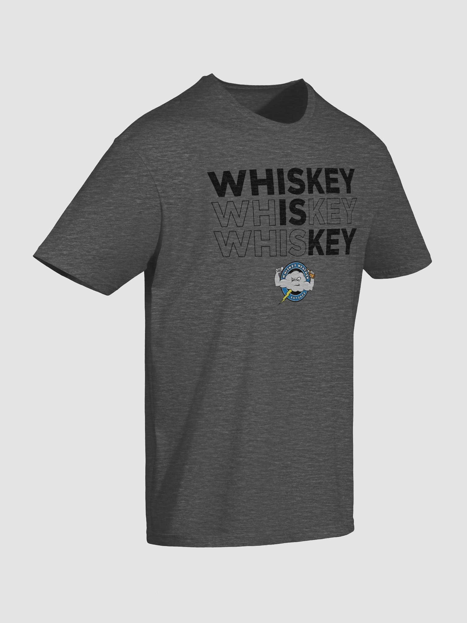 Whiskey Is Key - Whiskey Weather T-Shirt (Black Letters) product image (44)