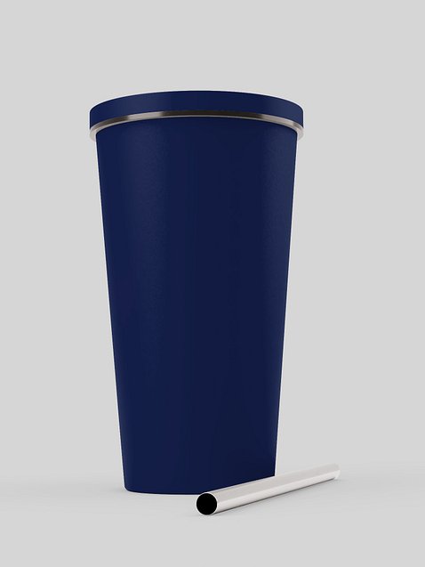 Photo showing Insulated Tumbler with a Straw