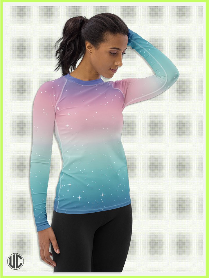 Celestial Glow – Women’s Rash Guard product image (1)