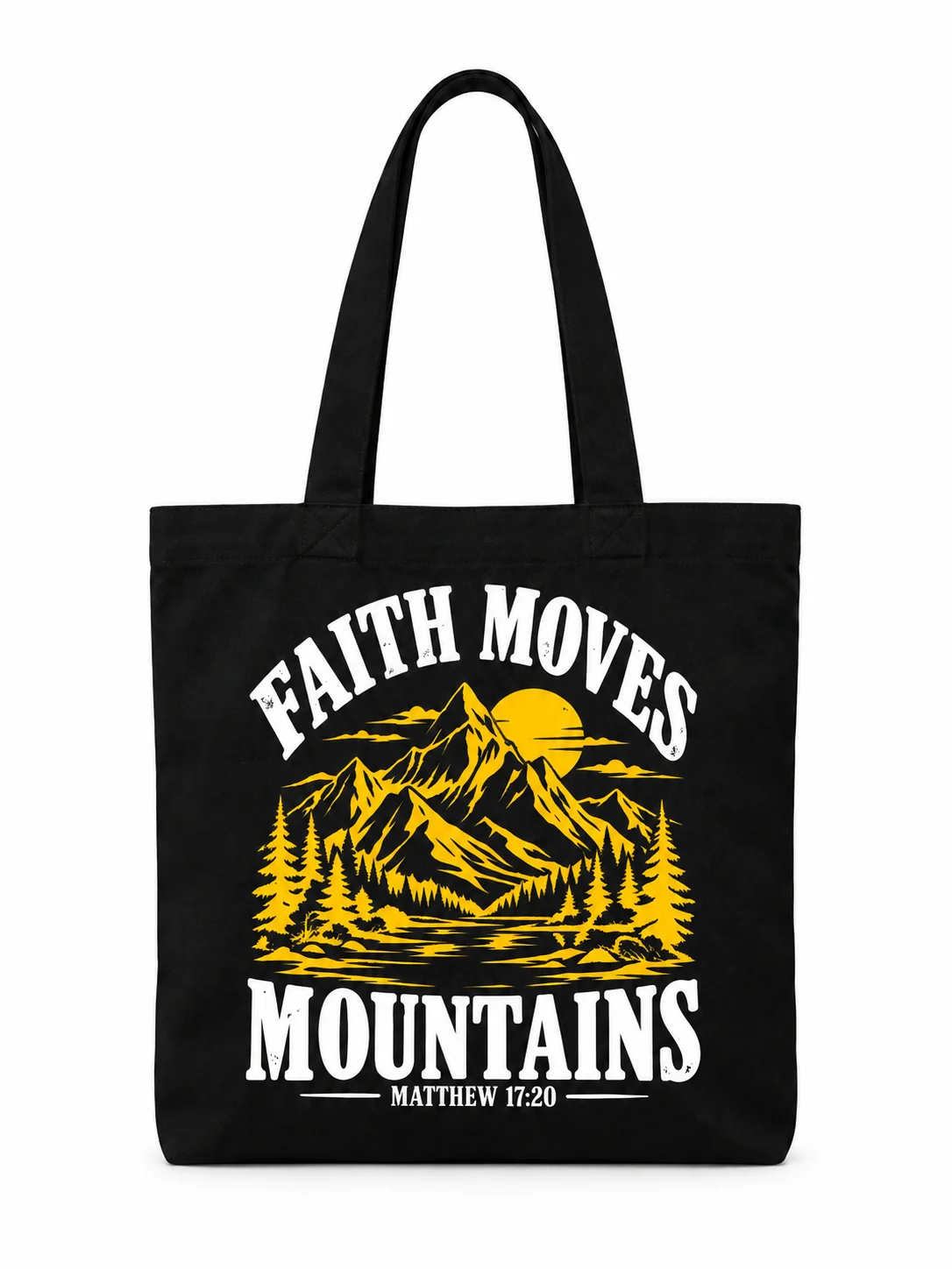 Faith Moves Mountains PNG | Christian T-Shirt Design | Matthew 17:20 product image (6)