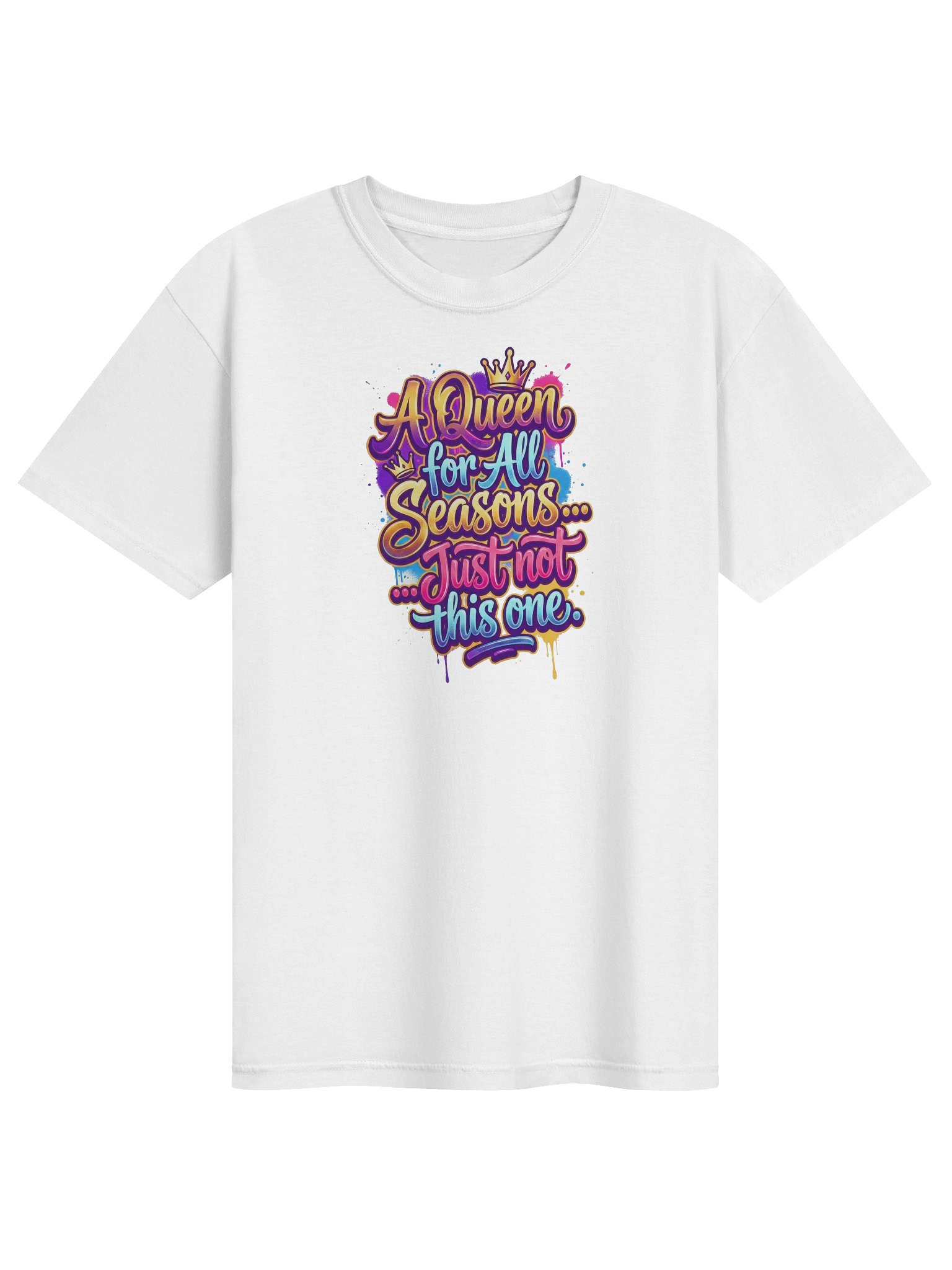 "Queen for All Seasons" Double-Sided Graffiti Heavyweight Tee product image (1)
